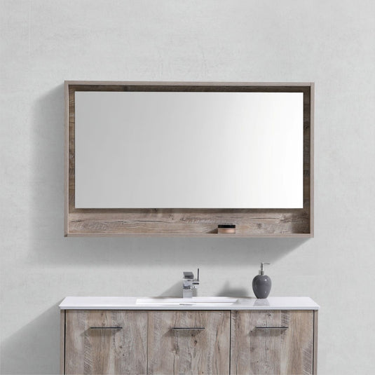 48" Wide Bathroom Mirror With Shelf – Nature Wood-Bathroom & More | High Quality from Coozify