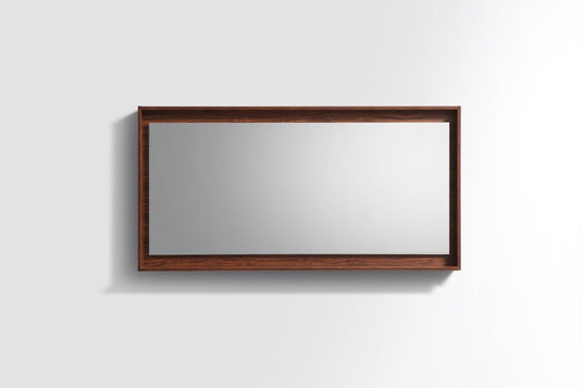 48" Wide Bathroom Mirror With Shelf – Walnut-Bathroom & More | High Quality from Coozify