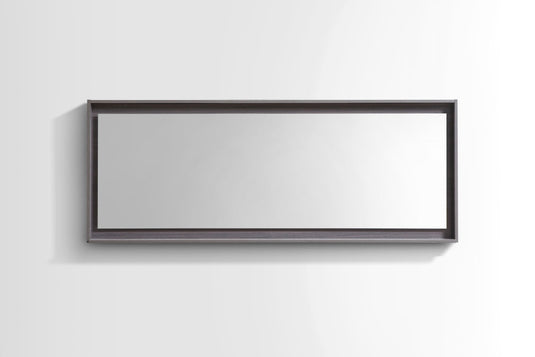 70" Wide Bathroom Mirror With Shelf – Gray Oak-Bathroom & More | High Quality from Coozify