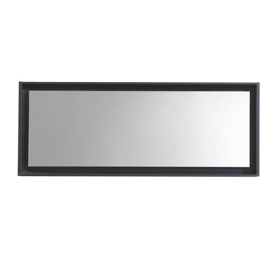 70" Wide Bathroom Mirror With Shelf – Black-Bathroom & More | High Quality from Coozify