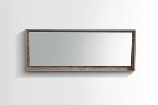 70" Wide Bathroom Mirror With Shelf – Nature Wood-Bathroom & More | High Quality from Coozify