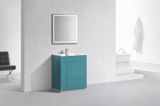 Milano 30" Single Sink Floor Mount Modern Bathroom Vanity-Bathroom & More | High Quality from Coozify