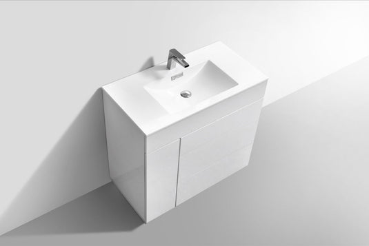 Milano 36" Single Sink Floor Mount Modern Bathroom Vanity-Bathroom & More | High Quality from Coozify