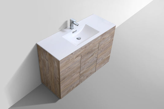 Milano 48" Single Sink Floor Mount Modern Bathroom Vanity With 6 Drawers and 1 Door KFM48S-Bathroom & More | High Quality from Coozify