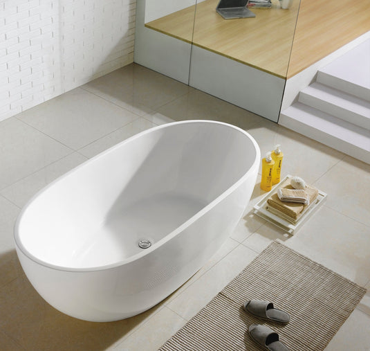 Vernice 66.5" x 31.7" x 21.6" Free Standing Bathtub-Bathroom & More | High Quality from Coozify