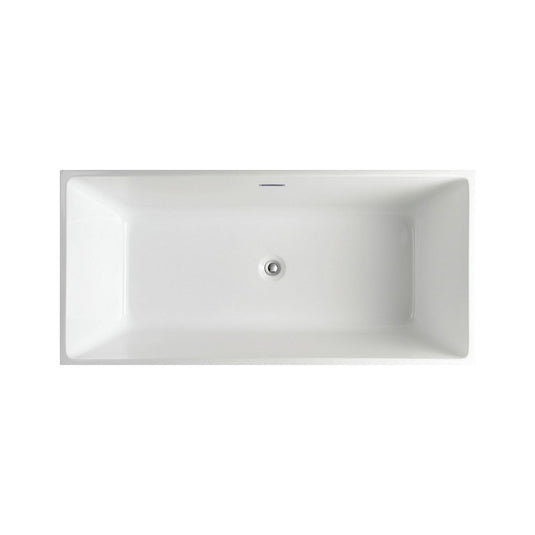 Squadra Free Standing Bathtub Collection in 59" 63" and 67"-Bathroom & More | High Quality from Coozify