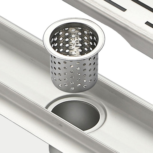 28" Stainless Steel Pixel Grate Shower Drain-Bathroom & More | High Quality from Coozify