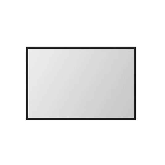 34″ Stainless Steel Framed Mirror – Matte Black-Bathroom & More | High Quality from Coozify