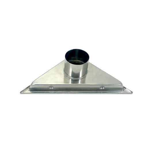6.5" Triangle Stainless Steel Tile Grate Shower Drain – Chrome-Bathroom & More | High Quality from Coozify