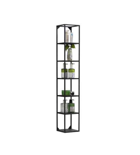 47” High Wall Mount Metal Shelf Unit – Black-Bathroom & More | High Quality from Coozify