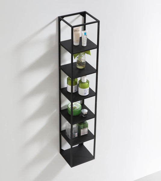 47” High Wall Mount Metal Shelf Unit – Black-Bathroom & More | High Quality from Coozify