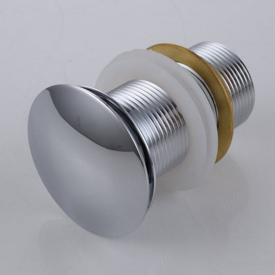 Solid Brass Construction Pop-up Drain With Chrome Finish – No Overflow-Bathroom & More | High Quality from Coozify