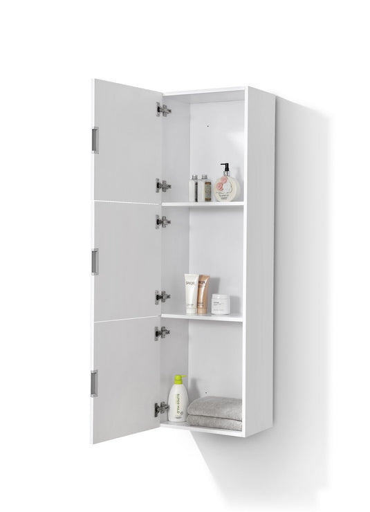 Bliss 18" Wide by 59" High Linen Side Cabinet With Three Doors-Bathroom & More | High Quality from Coozify