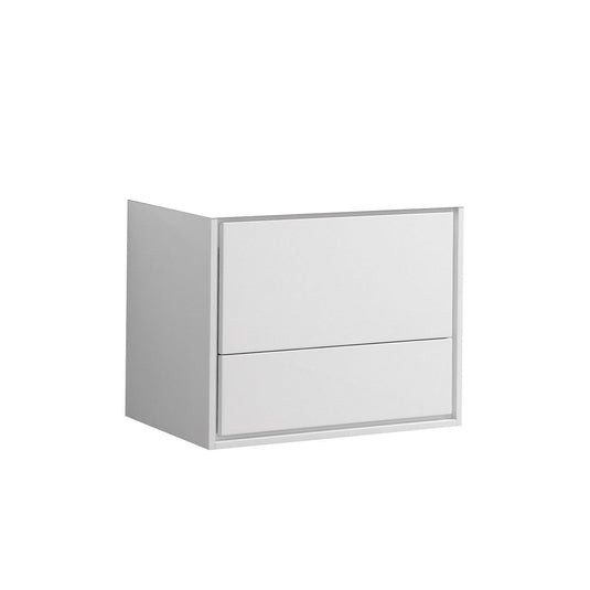 De Lusso 30" Wall Mount / Wall Hung Modern Bathroom Vanity With 2 Drawers Countertop Not Included-Bathroom & More | High Quality from Coozify