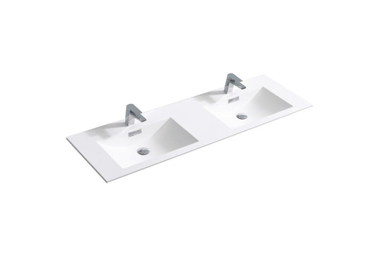 Sink For 60 Inch Double Sink De Lusso And Milano Bathroom Vanity-Bathroom & More | High Quality from Coozify