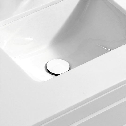 Solid Brass Construction Pop-up Drain With White Finish – No Overflow-Bathroom & More | High Quality from Coozify