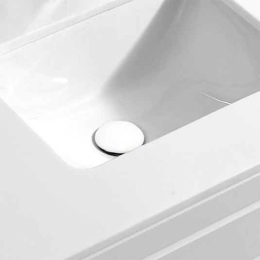 Solid Brass Construction Pop-up Drain With White Ceramic Finish – With Overflow-Bathroom & More | High Quality from Coozify